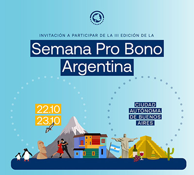 Conocé la agenda de la Semana Pro Bono Argentina 2024